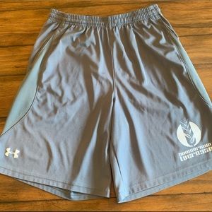 (SOLD) Under Armor Mens medium lacrosse shorts with pockets
